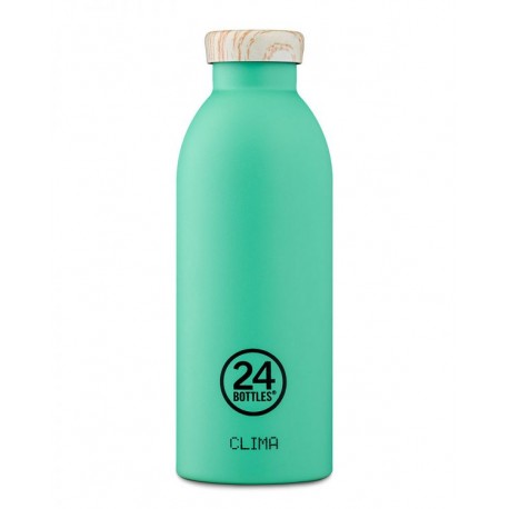 24Bottles Clima WOOD termosz - Mint wood lid